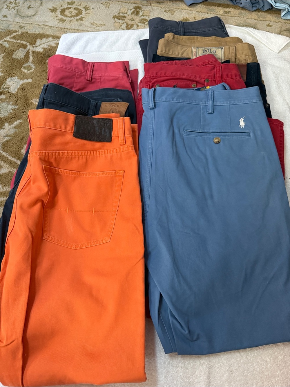 Lot of 8 pair of Polo by Ralph Lauren.  Size 36X32